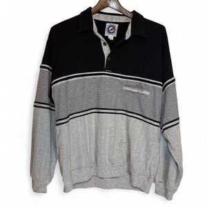Vintage Greenline International navy & grey polo